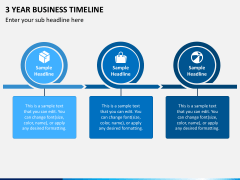 3 Year Business Timeline PowerPoint Template - PPT Slides