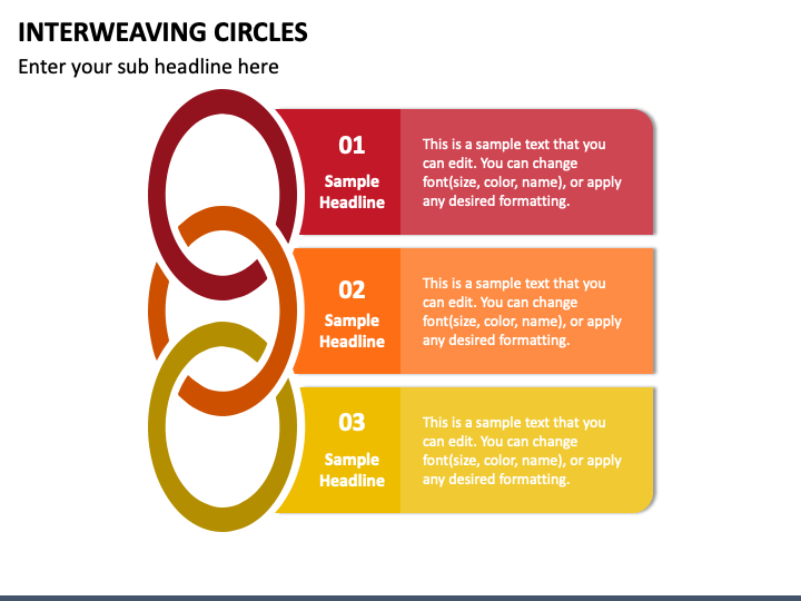 Interweaving Circles PPT Slide 1