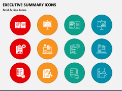 Executive Summary Icons for PowerPoint and Google Slides - PPT Slides