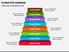 8 Stair Step Diagram PPT Slide 2