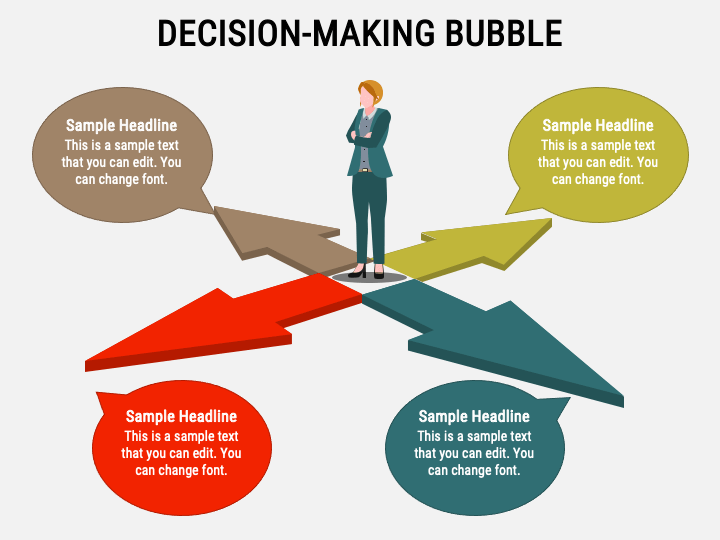 Decision-Making Bubble PPT Slide 1