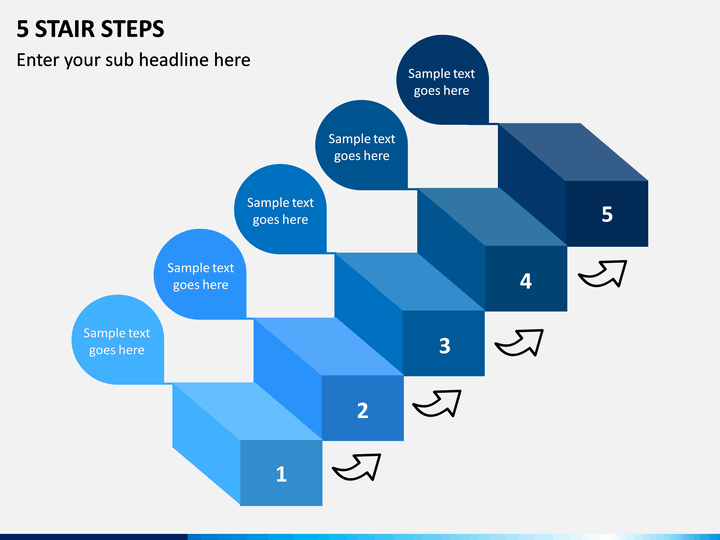 5 Stair Steps PPT Slide 1