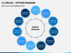 11 Circles - Option Diagram PPT Slide 1