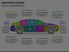Car Puzzle 10 Pieces Animated Presentation - SketchBubble