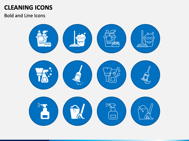 Cleaning Icons Slide 1
