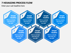 7 Hexagons Process Flow PPT Slide 2