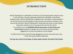 World Thinking Day PPT Slide 2