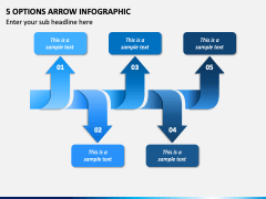 5 Options Arrow Infographic PPT Slide 1