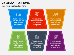 Six Elegant Text Boxes PPT Slide 2