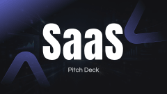 Dark Mode Pitch Deck for SaaS PPT Slide 1