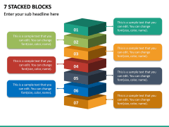 7 Stacked Blocks PPT Slide 2