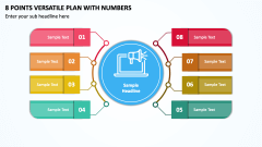 8 Points Versatile Plan with Numbers PPT Slide 1