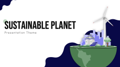 Sustainable Planet Theme PPT Slide 1