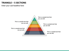 Triangle – 5 Sections PPT Slide 2