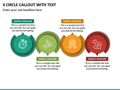 4 Circle Callout With Text PPT Slide 2