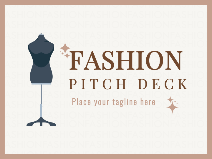 Fashion Brand Pitch Deck PPT Slide 1