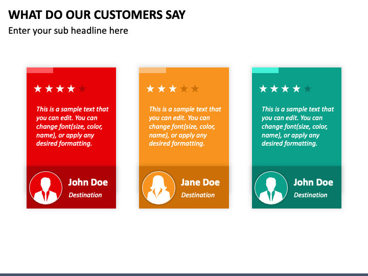 What Do Our Customers Say PPT Slide 1