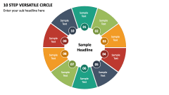 10 Step Versatile Circle PPT Slide 1