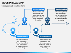 Modern Roadmap PPT Slide 5