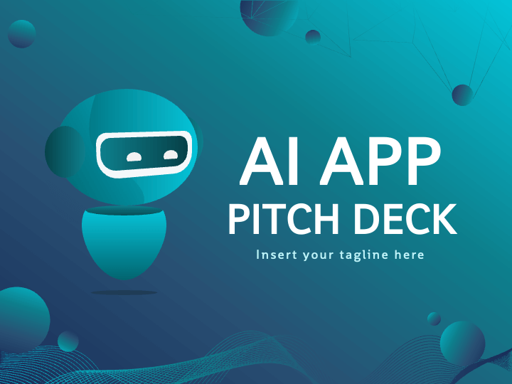 Artificial Intelligence App Pitch Deck PPT Slide 1