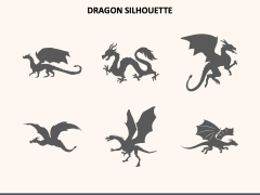 Dragon Silhouette PPT Slide 1