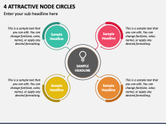 4 Attractive Node Circles PPT Slide 1