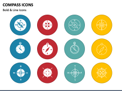 Compass Icons PPT Slide 1