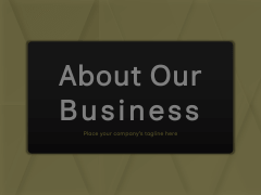 About Our Business Animated Presentation - SketchBubble