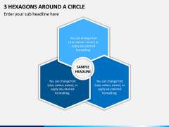 3 Hexagons Around a Circle PPT Slide 1