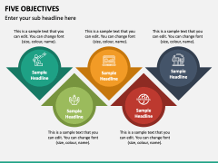 Five Objectives PowerPoint Presentation Slides - PPT Template