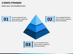 3 Parts Pyramid PPT Slide 1