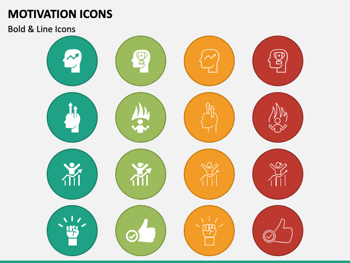 Motivation Icons PPT Slide 1