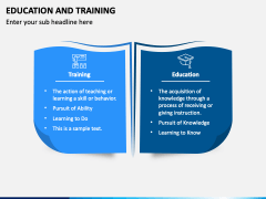 Education and Training PPT Slide 1