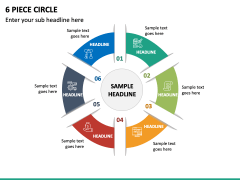 6 Piece Circle PPT Slide 2