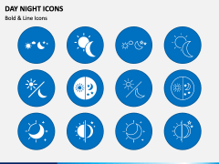 Day Night Icons for PowerPoint and Google Slides - PPT Slides