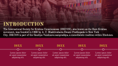 Iskcon Theme PPT Slide 3