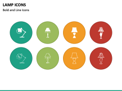 Lamp Icons PPT Slide 2