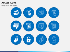 Access Icons PPT Slide 1