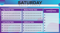 Saturday Tasks PPT Slide 1