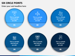 Six Circle Points PPT Slide 2