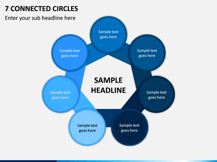 7 Connected Circles PPT Slide 1