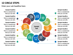12 Circle Steps PPT Slide 2