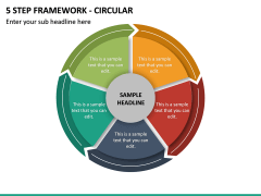 5 Step Framework - Circular PPT Slide 2