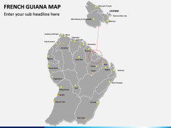 French Guiana Map PPT Slide 3