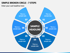 Simple Broken Circle - 7 Steps PPT Slide 2
