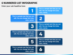 6 Numbered List Infographic PPT Slide 2