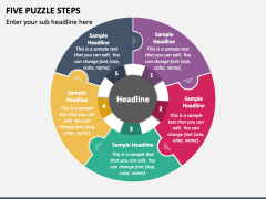 Five Puzzle Steps PPT Slide 2
