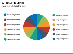 12 Pieces Pie Chart PPT Slide 2