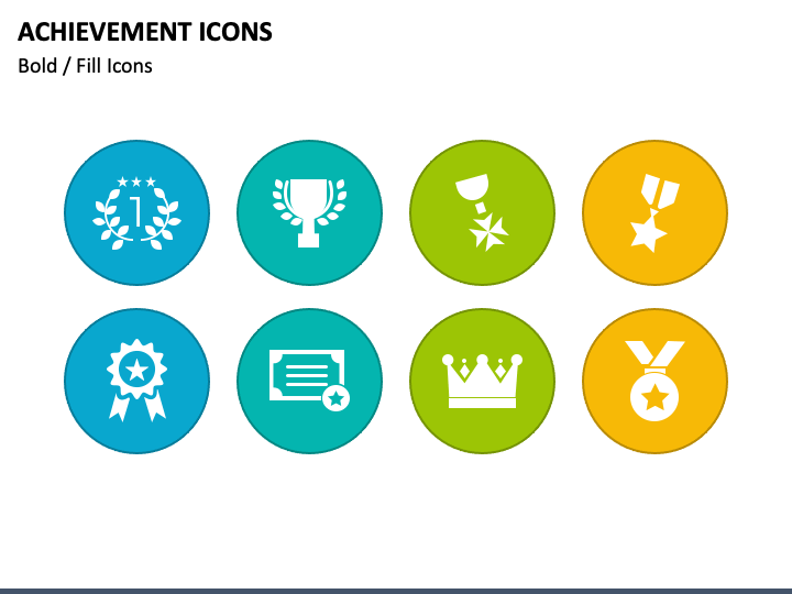 Achievement Icons PPT Slide 1