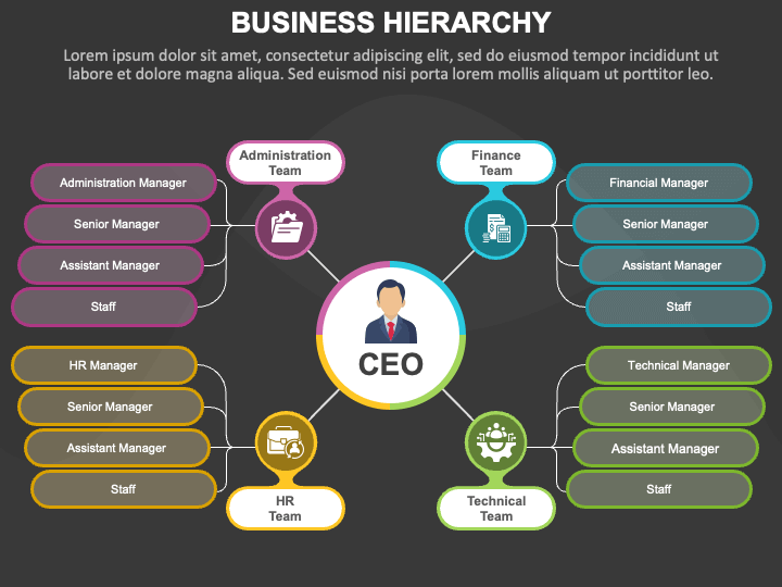 Business Hierarchy PPT Slide 1